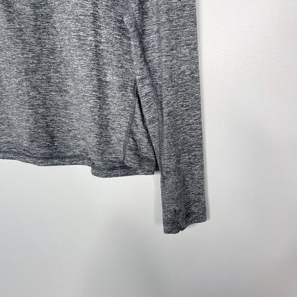 Nike Womens Medium Heather Gray Element 1/2 Half Zip Pullover Top Running Shirt - Picture 4 of 7